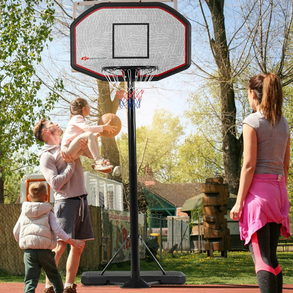 Adjustable Height Basketball Hoop System E50193