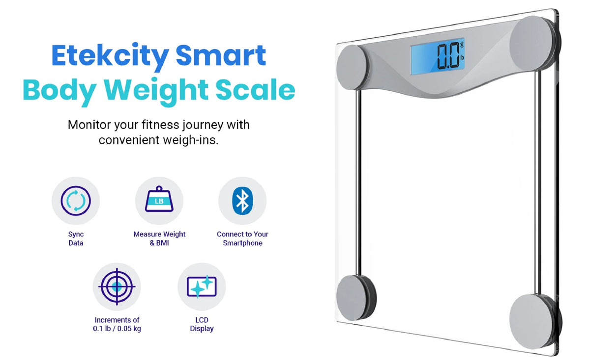 400lb Capacity Glass Bathroom Scale D4889