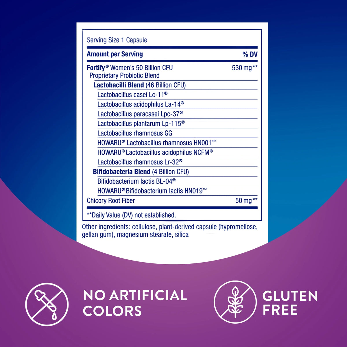 Women's Extra Strength Probiotic Capsules, 50 Billion Live Probiotics, 30 Count Q33156