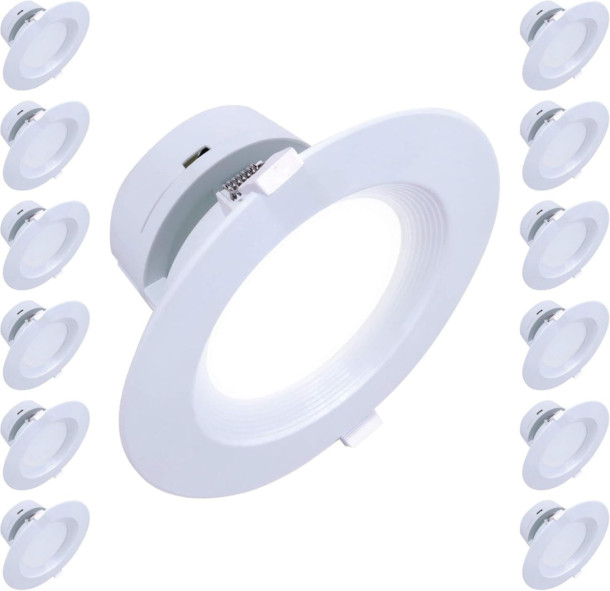 12 Pack 6 Inch Canless LED Downlight with Junction Box, 9W, 700 Lumens, Soft White 2700K Y270221