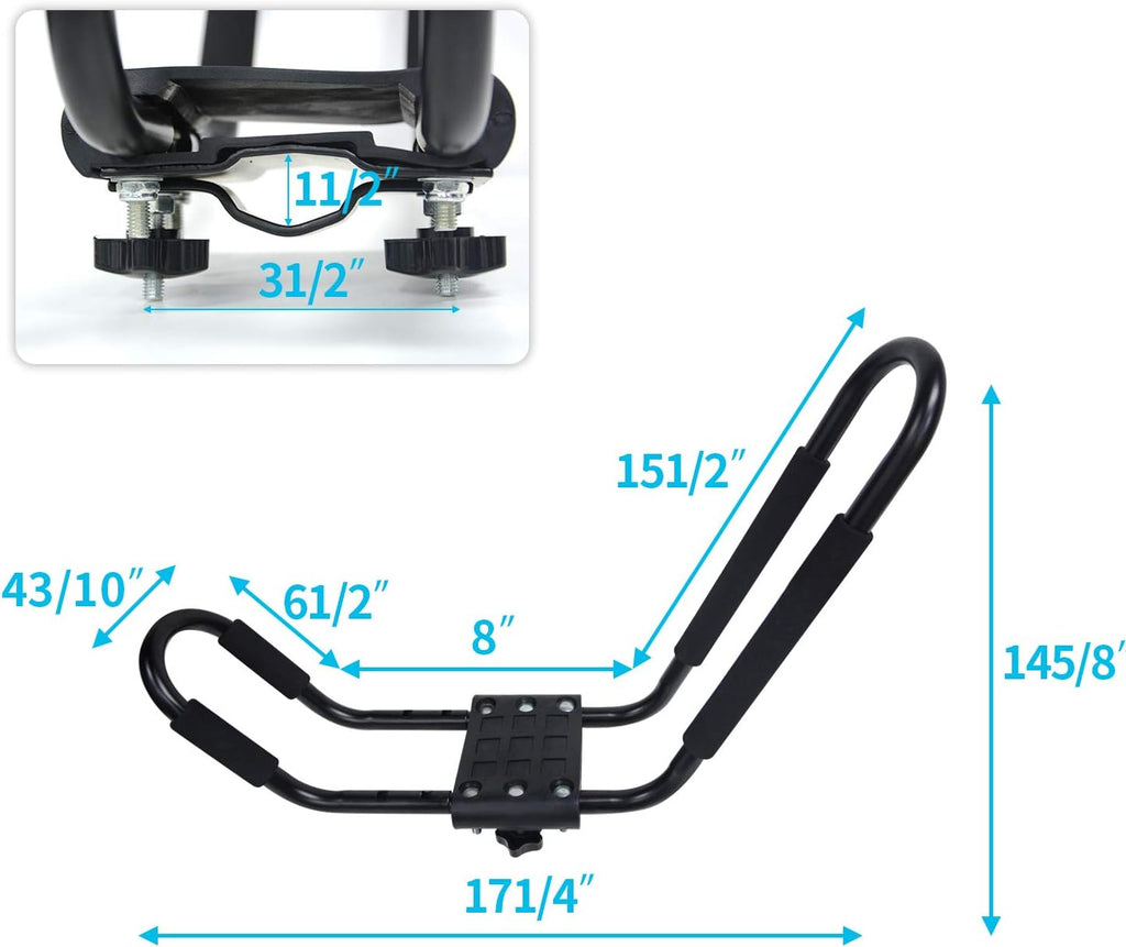 2 Pairs Kayak Roof Rack with J Hooks E22810