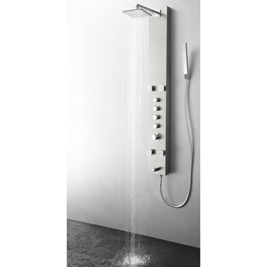 Stainless Steel Thermostatic Shower Panel C4802