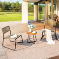 3 Pieces Outdoor Wicker Bistro Set H80274