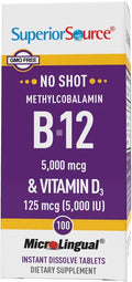 Methylcobalamin B-12 5,000 mcg with D3 5,000 IU 100 Instant Dissolve Tablets G842002