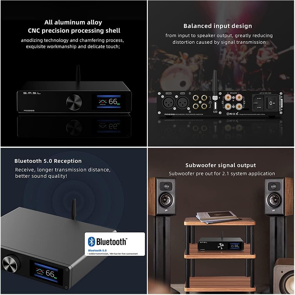 150W×150W 2 Channel HiFi Desktop Amplifier with Remote Control P67225