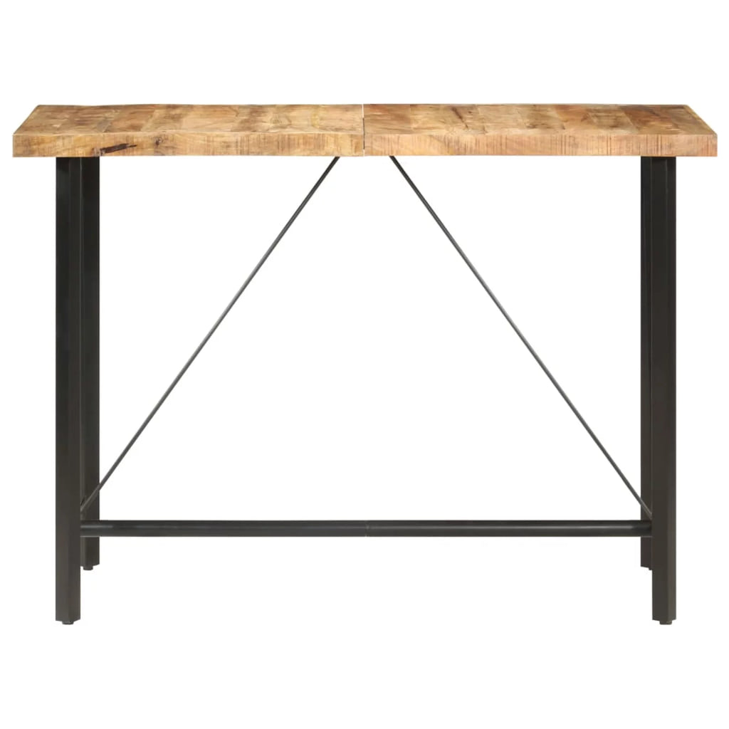Rough Mango Wood Counter Height Bar Table B346
