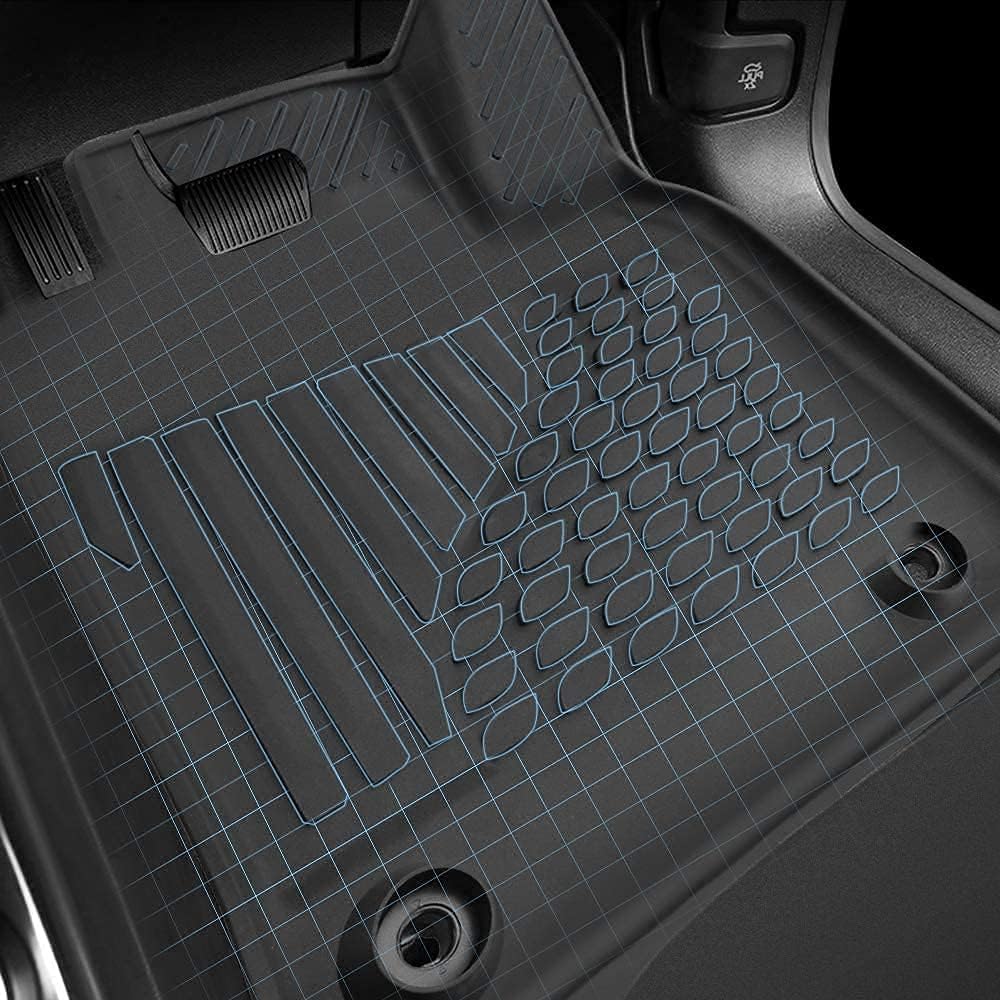 TPE Black All Weather Floor Mats Z545
