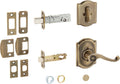 Antique Brass Interior Lever Set with Single Cylinder A320