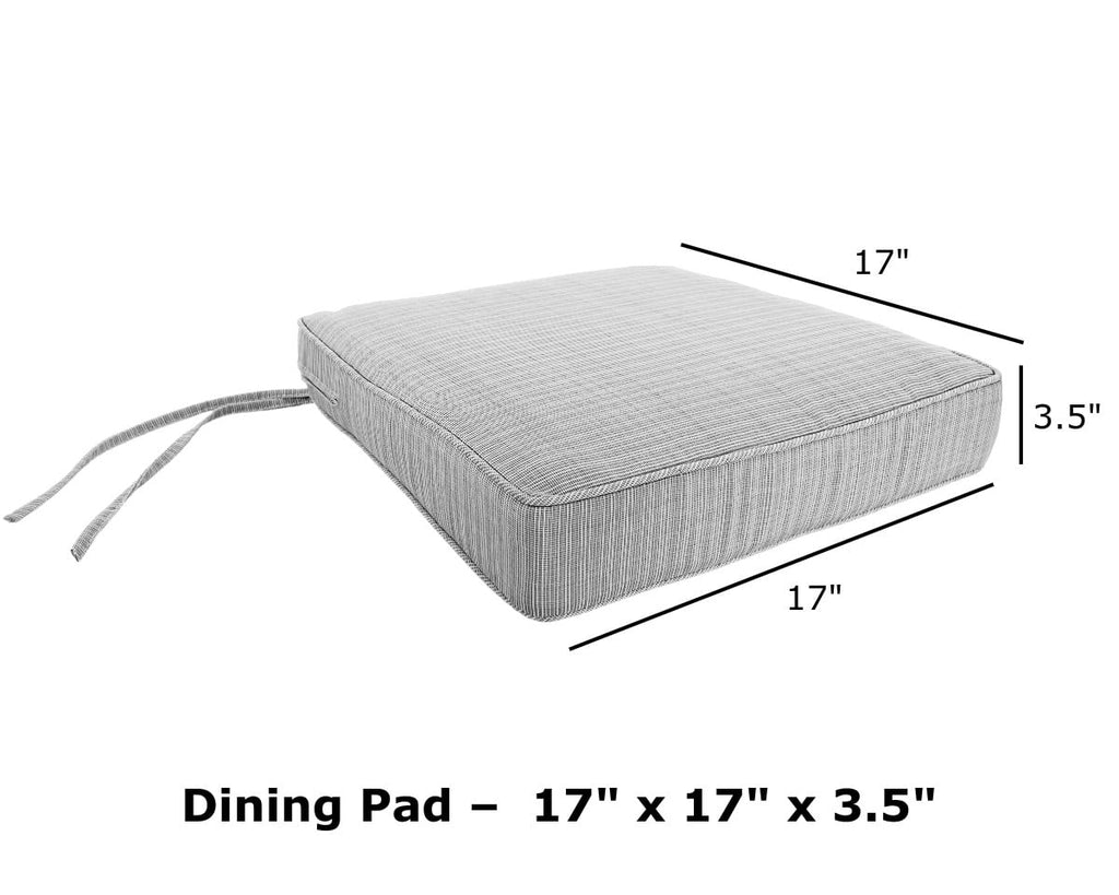 Outdoor Dining Seat Cushion Square Set of 2 Cardinal Red 17" x 17" Q8294