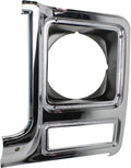 Chrome & Painted Dark Argent Headlight Door for Chevy C10 C20 C30 1979 1980 Driver Side Pack of 2 G5064
