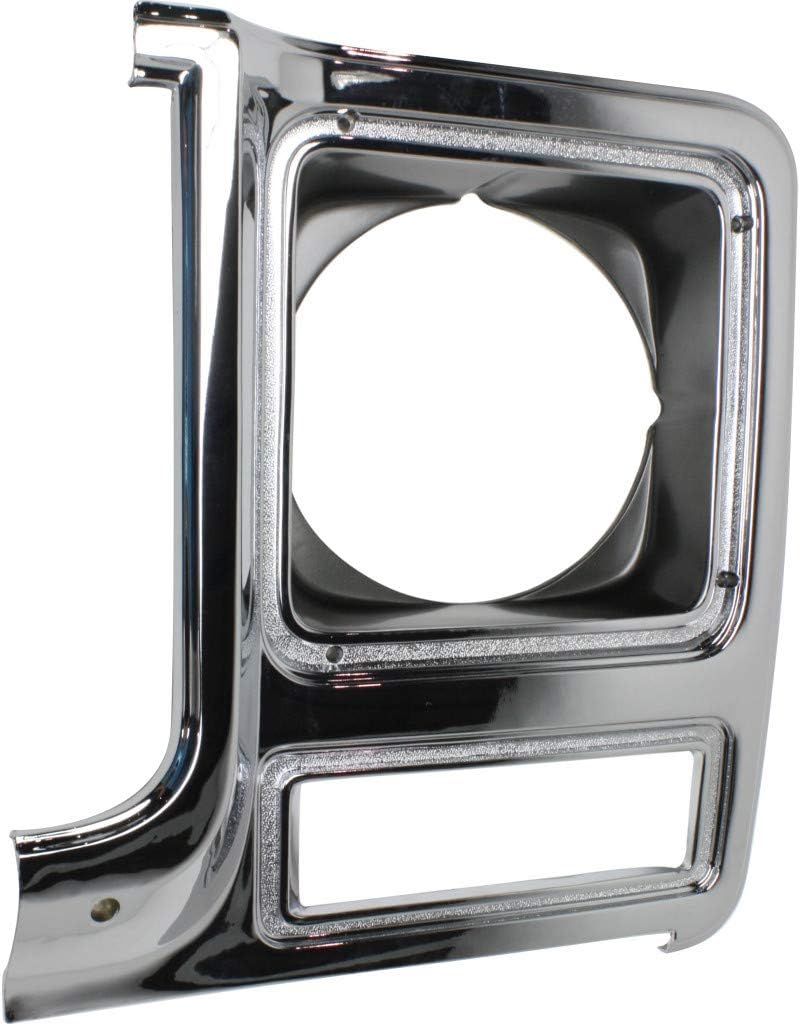 Chrome & Painted Dark Argent Headlight Door for Chevy C10 C20 C30 1979 1980 Driver Side Pack of 2 G5064