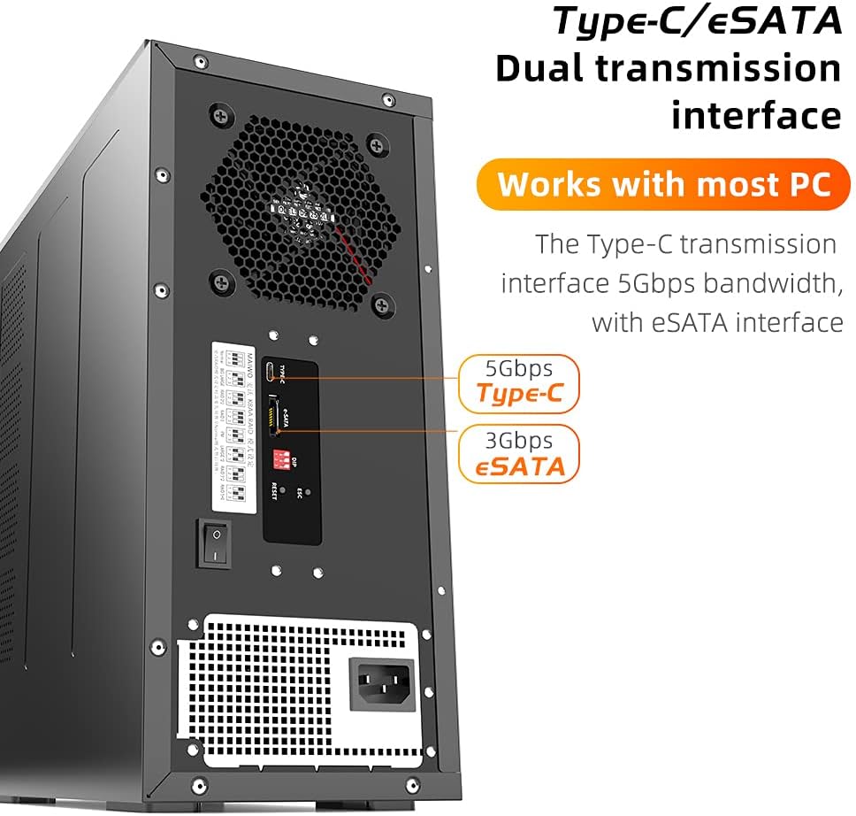 8 Bay 2.5/3.5 inch Hard Drive RAID Enclosure X7560