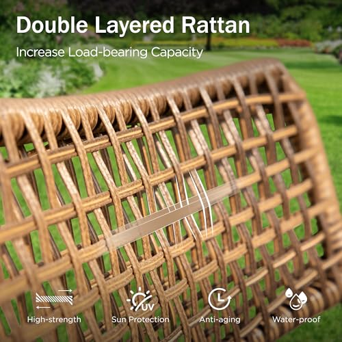 3 Pieces Outdoor Wicker Bistro Set H80274