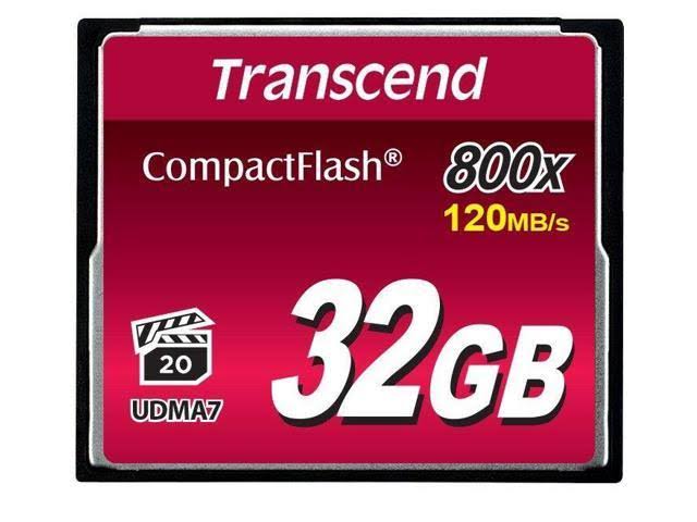 32GB 800x CompactFlash Memory Card 120MB/sec D94490