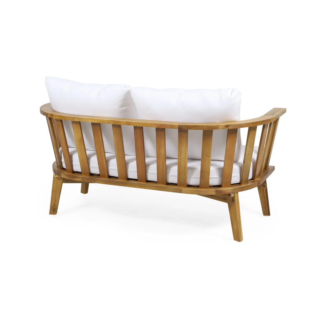 Wooden Loveseat and Coffee Table Set M563981