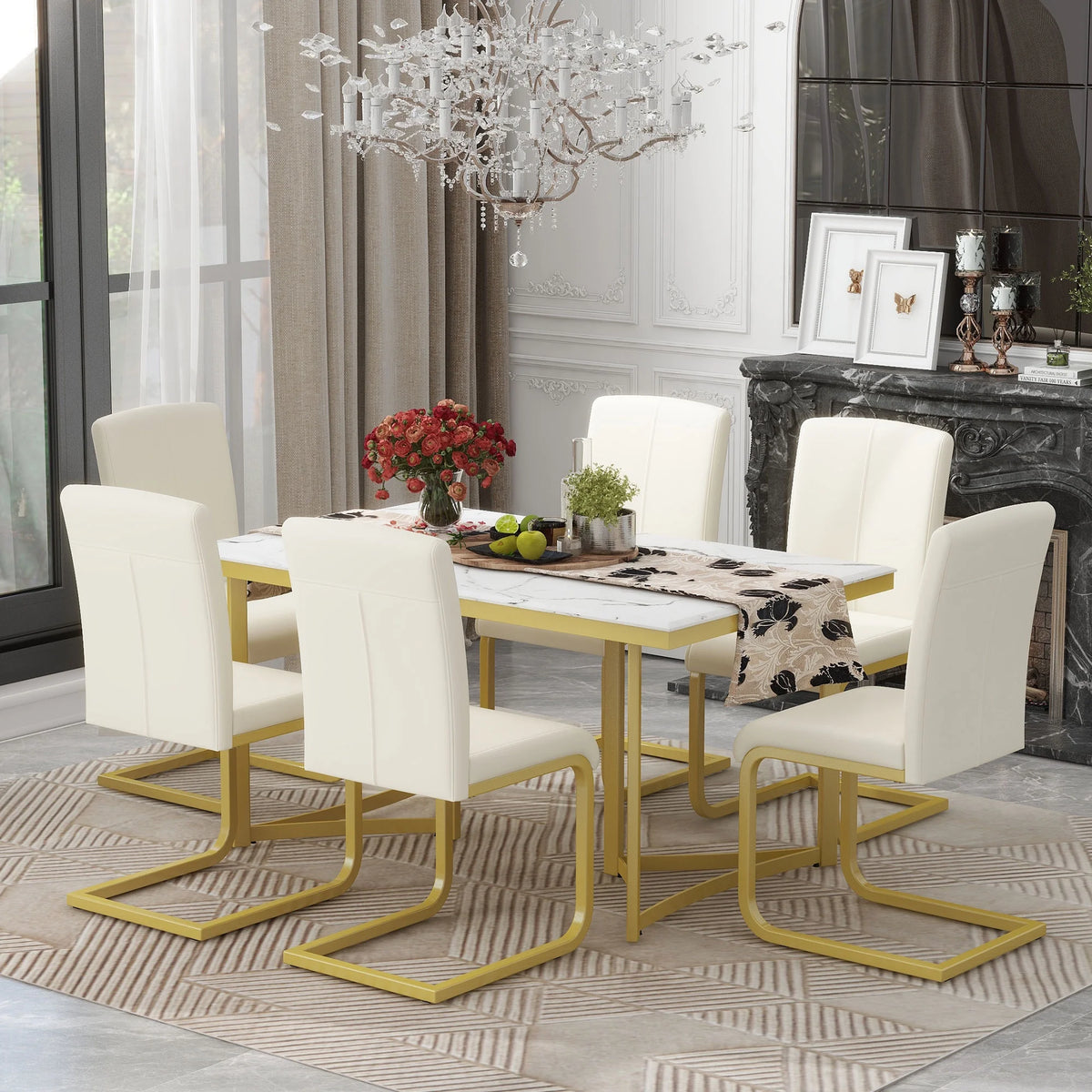 7-Piece Modern Dining Table Set N60567