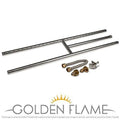 Natural Gas Fire Pit and Fireplace H-Burner 304 Series SS S533