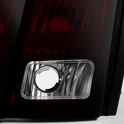 Dark Red Tail Lights Brake Lamps Left + Right Side Replacement Pair Z968290
