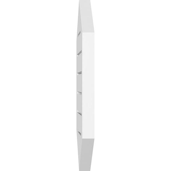 12x22W x 42x22H Vertical Peaked Surface Mount PVC Gable Vent S32687