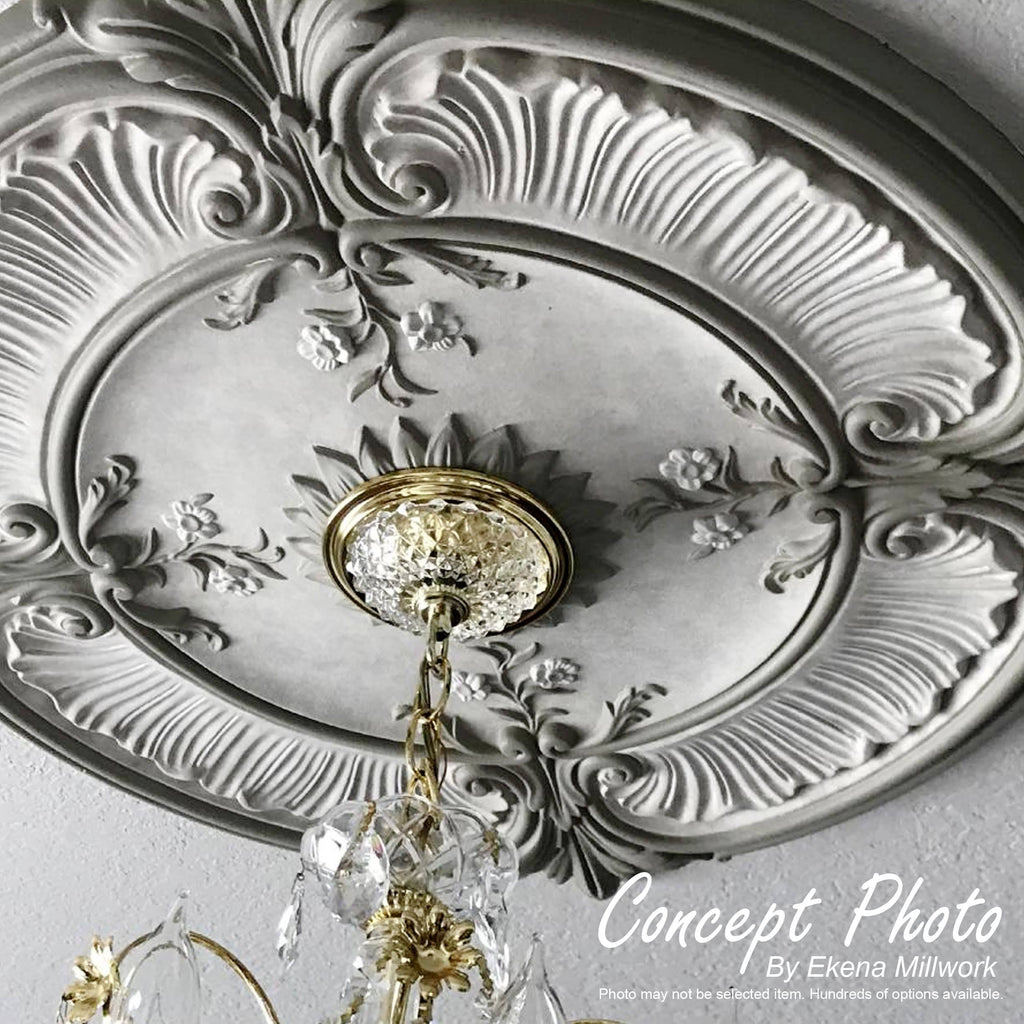 26 3/8x22W x 17 1/4x22H x 1 3/4x22P Ceiling Medallion W6410