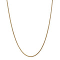 14kt Yellow Gold 1.8mm Diamond Cut Spiga Chain 24 inch Lobster Clasp R5810