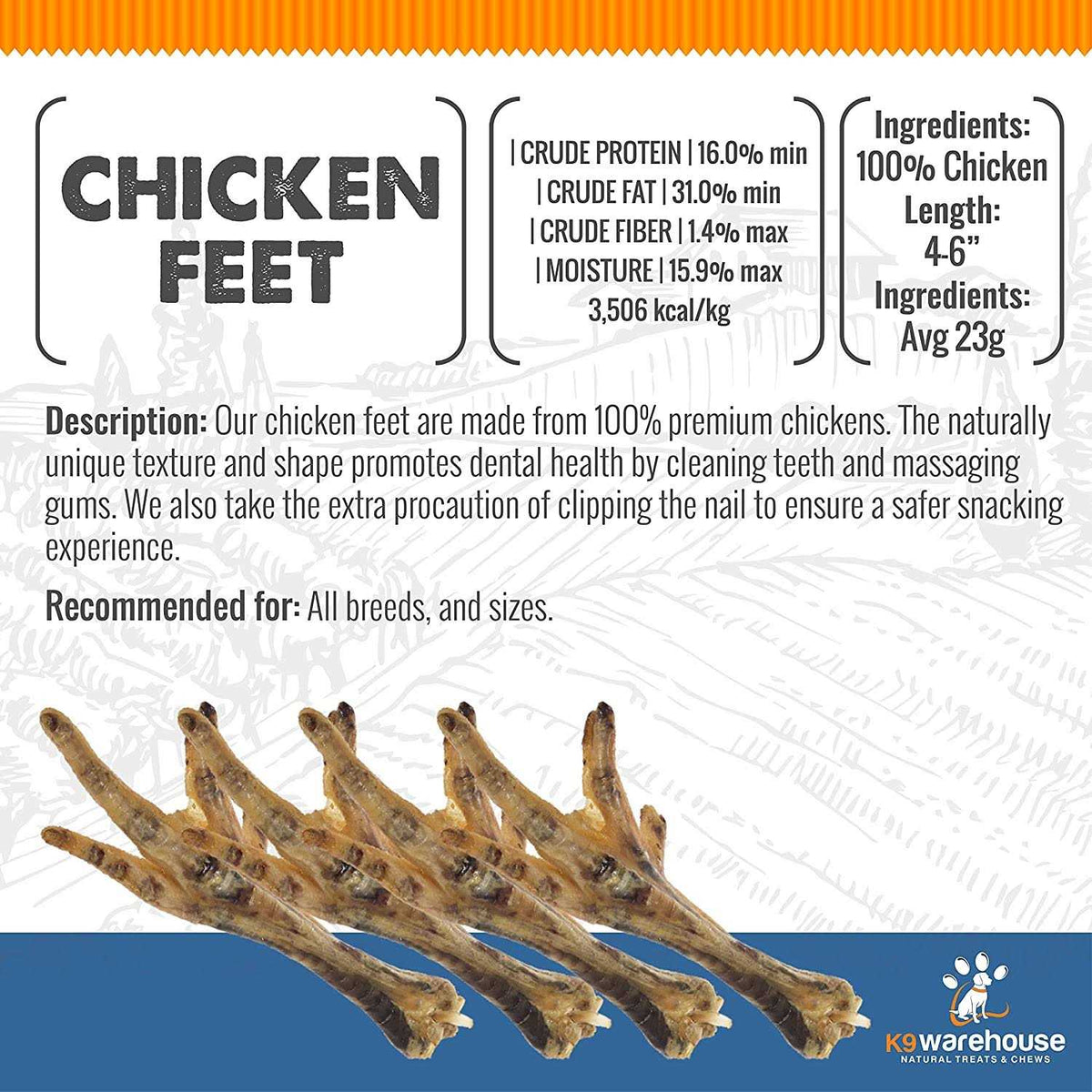 Chicken Feet Dog H437571