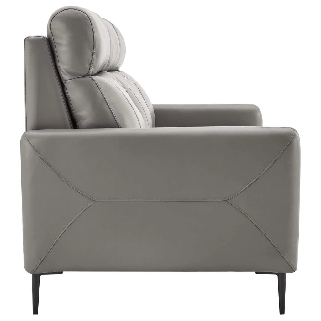 Grey Leather Sofa G2425