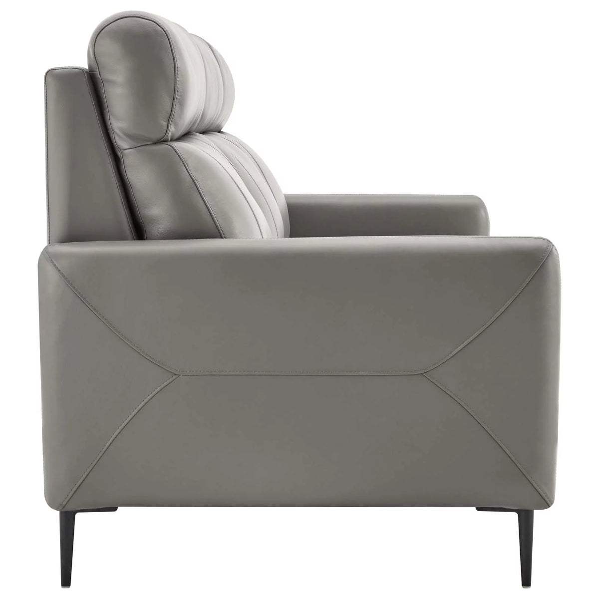 Grey Leather Sofa G2425