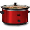 Red Stainless Steel 8.5 qt Slow Cooker V2494