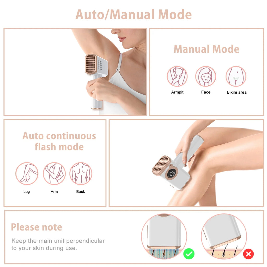 IPL Laser Hair Removal with Cooling F9883