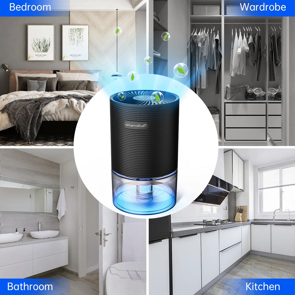 Small Dehumidifier 27oz with Auto-off Black O35752