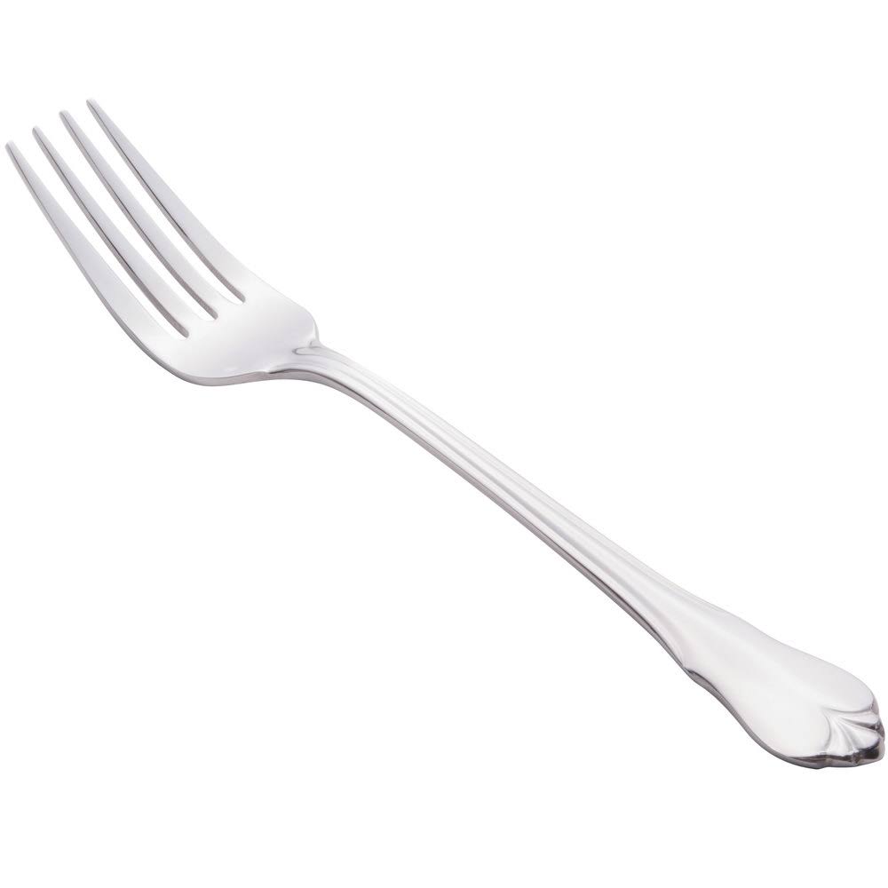 18/0 Stainless Steel Dessert Fork - 36/Case U16231