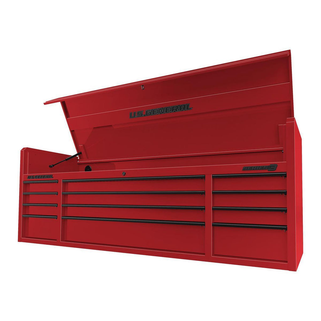 72 in. x 22 in. Triple Bank Top Chest, Red Z217737