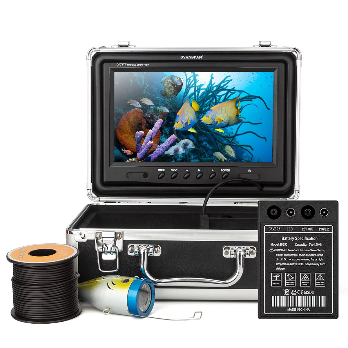 9 Inch 1200TVL Underwater Fishing Camera with Infrared LED Lamps I690765