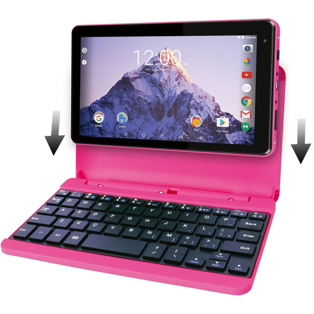 Pink 16 GB Android 5.0 Tablet with Keyboard and Case Y519