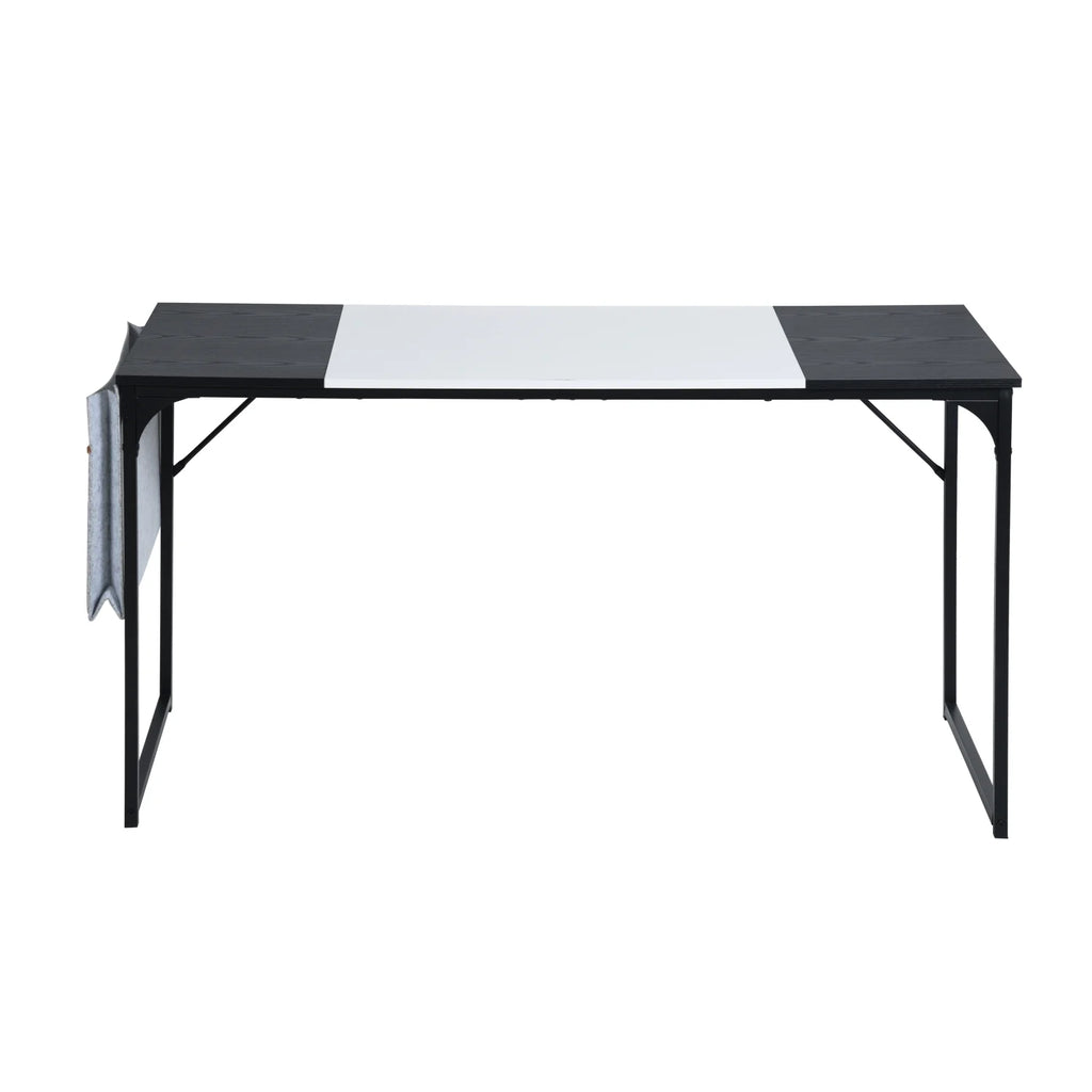 Computer Desk 55 inch with Storage Bag Black Metal Frame F45335