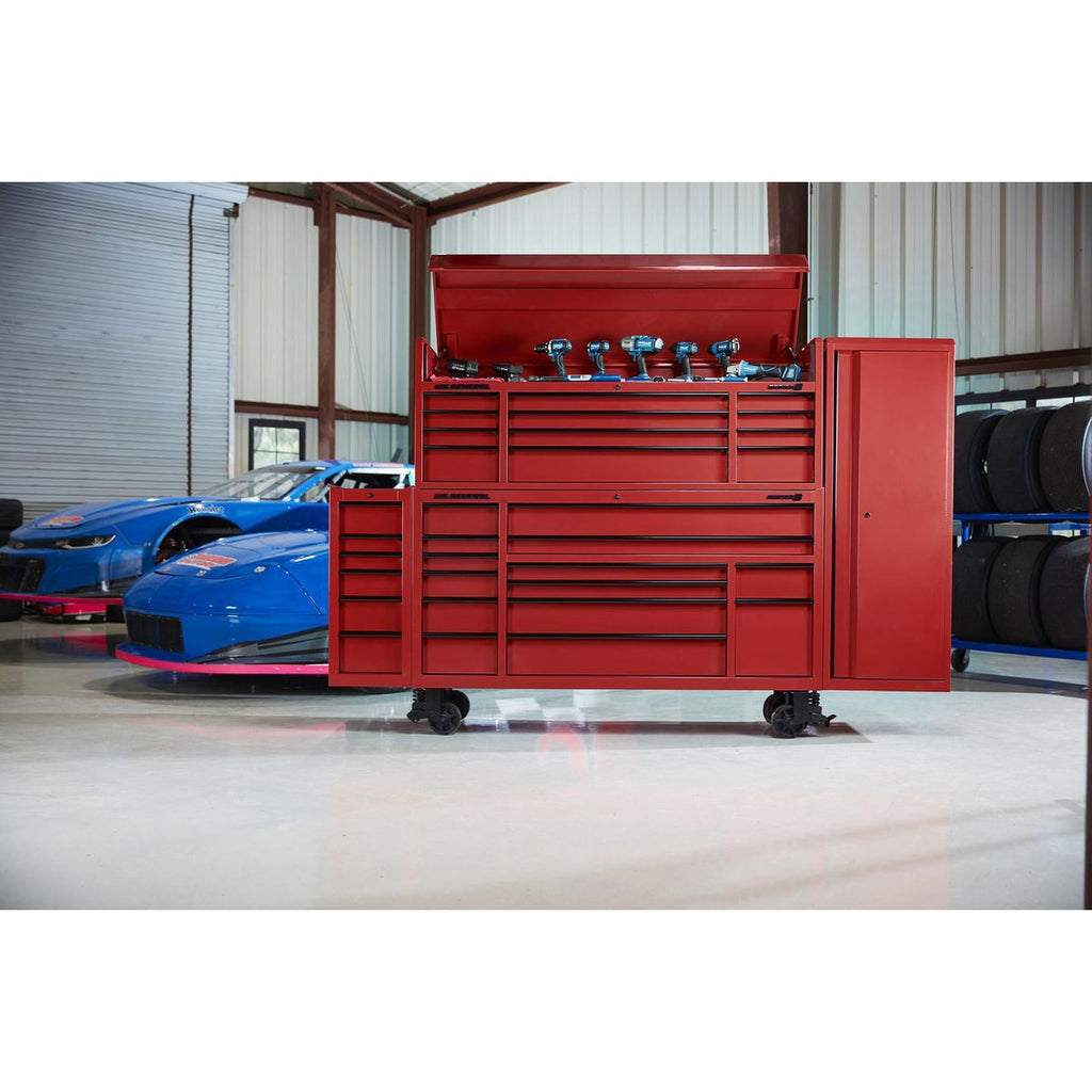 72 in. x 22 in. Triple Bank Top Chest, Red Z217737