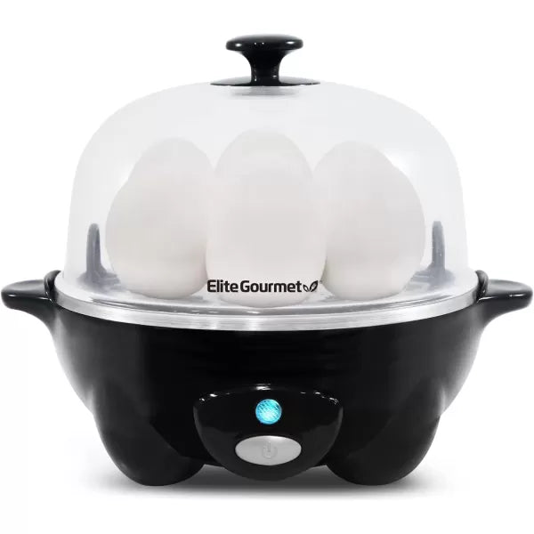 Black 7 Egg Capacity Electric Egg Cooker K765