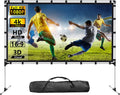 120 inch 16:9 Portable Projector Screen with Stand and Carry Bag Q795