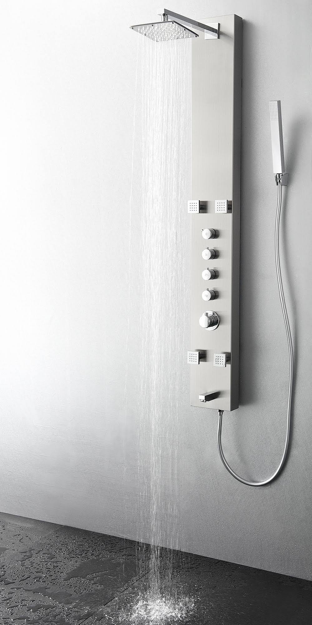 Stainless Steel Thermostatic Shower Panel C4802