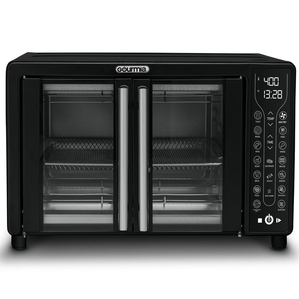 Black French Door Air Fryer Toaster Oven B7249