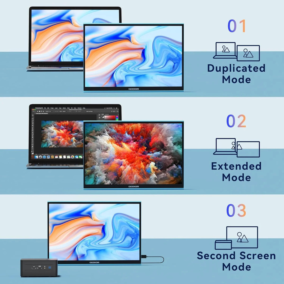 16 Inch Portable IPS HDR Monitor with Smart Cover Q89915