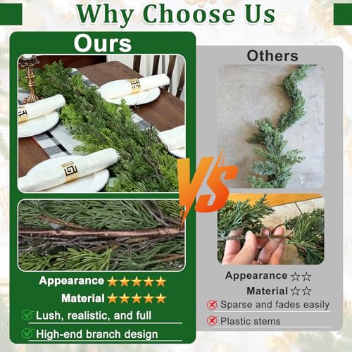 9FT Green Pine Garland U8984