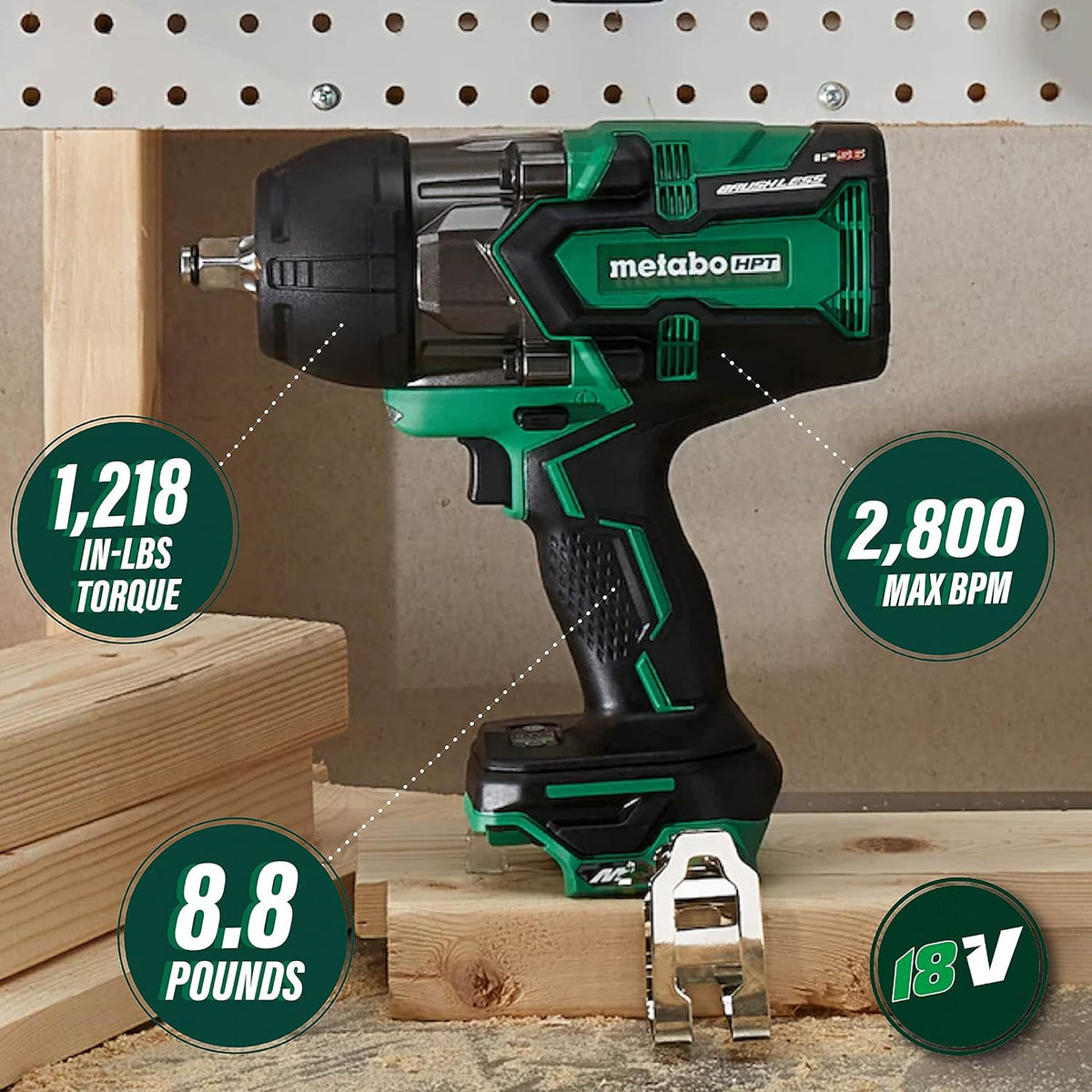 1/2-in Square Drive High-Torque Brushless Impact Wrench I6879