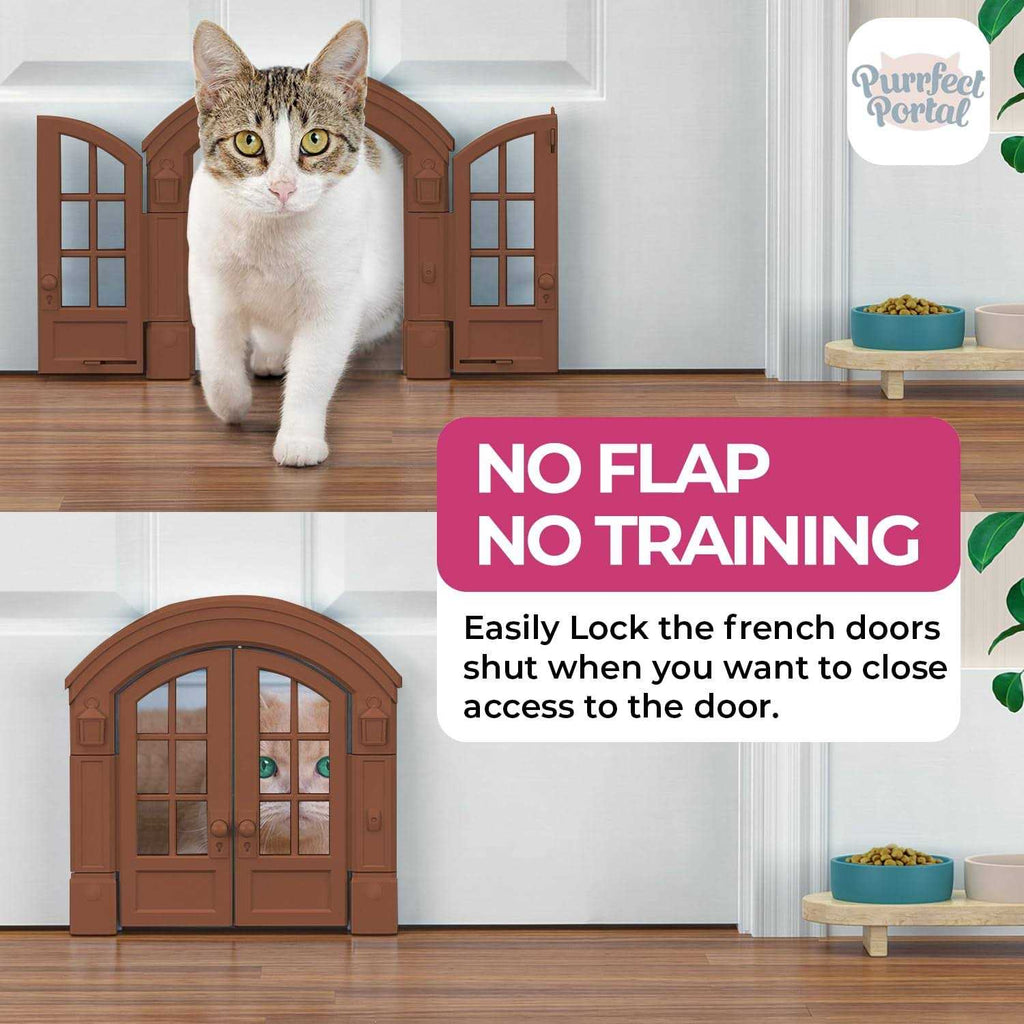 Cat Door Interior Door for Cats Up to 20 lbs I5282