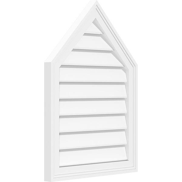 Peaked Top Surface Mount PVC Gable Vent G710