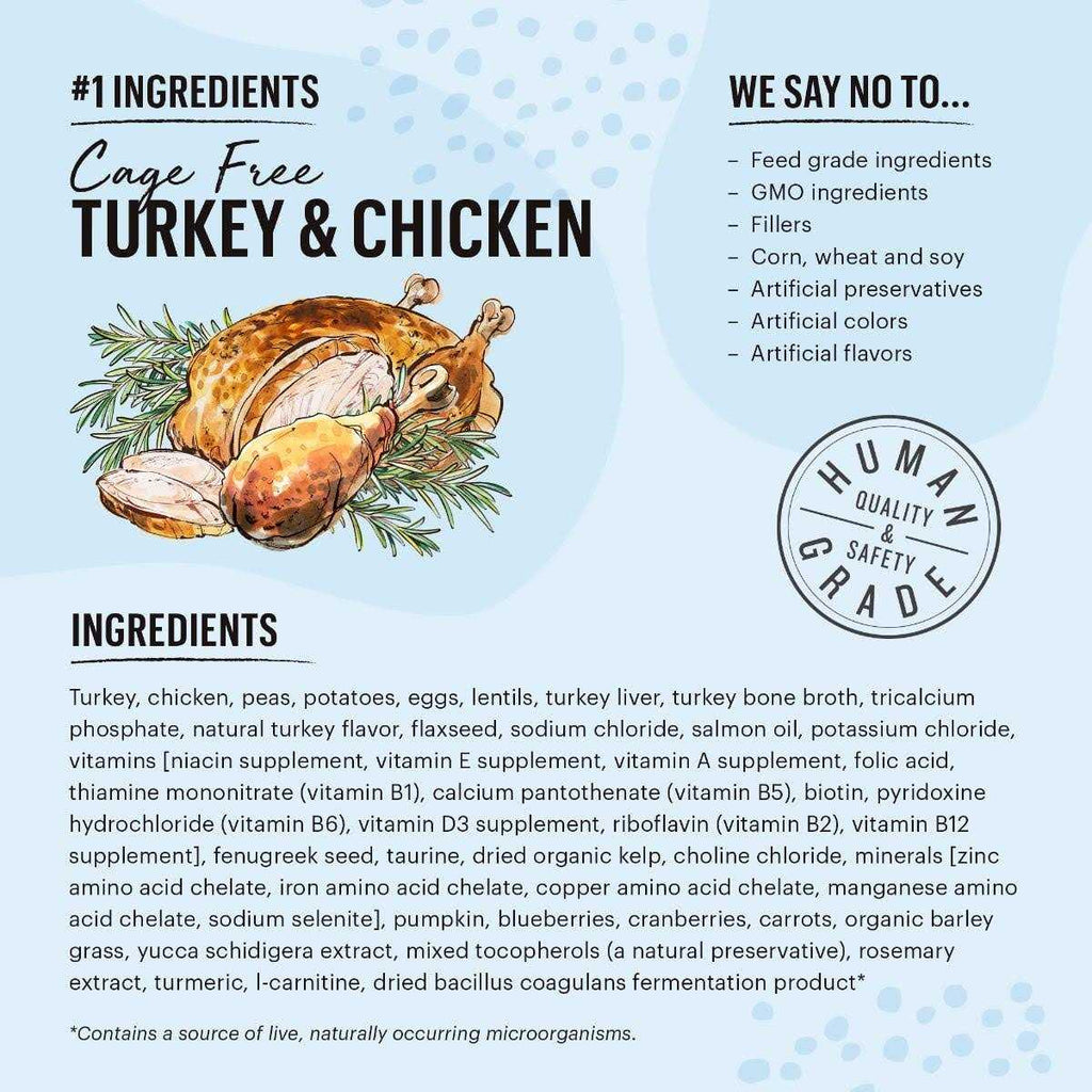 Grain-Free Turkey Chicken Dry Cat Food X2549
