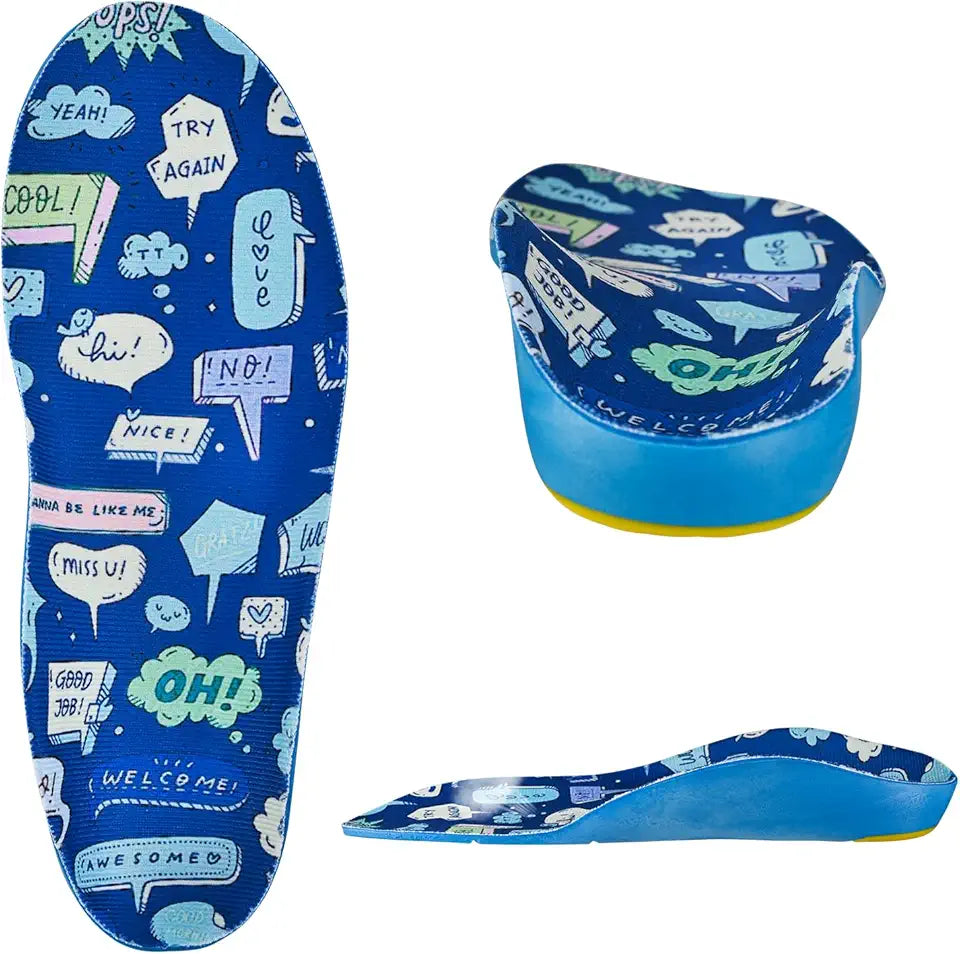 Kids Soft PU Foam Orthotic Insoles S4896