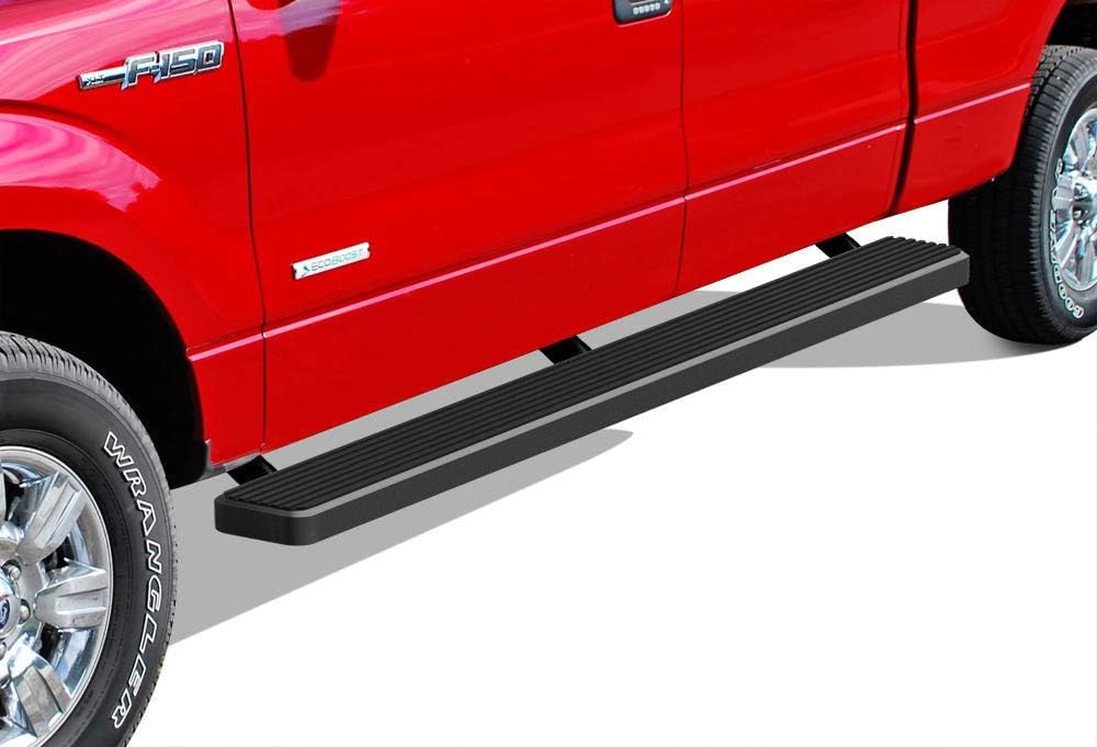 6in Black Running Boards T937