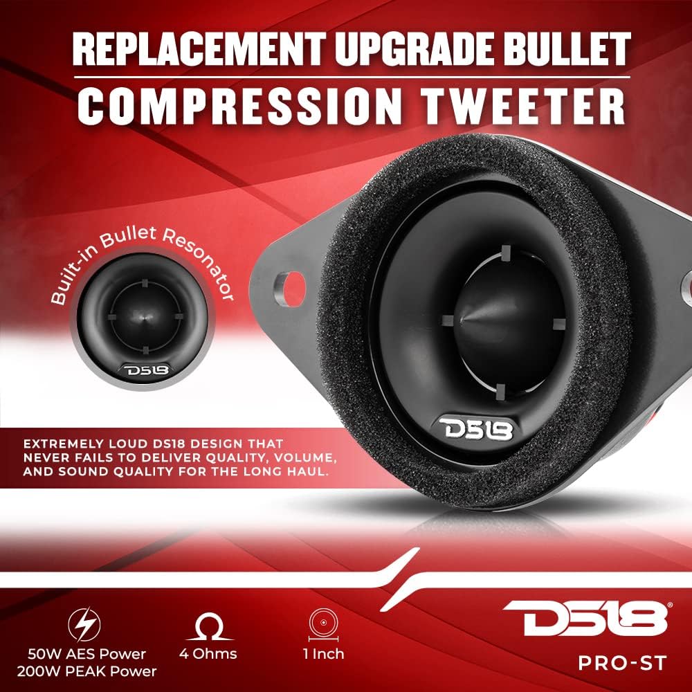 Bullet Compression Tweeters with Crossovers (Pair) P877